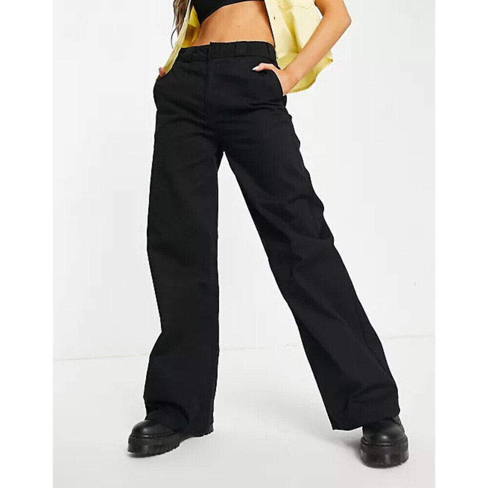 Dickies Girl High Rise Work Pants Black Size 5 (5/27) NWT